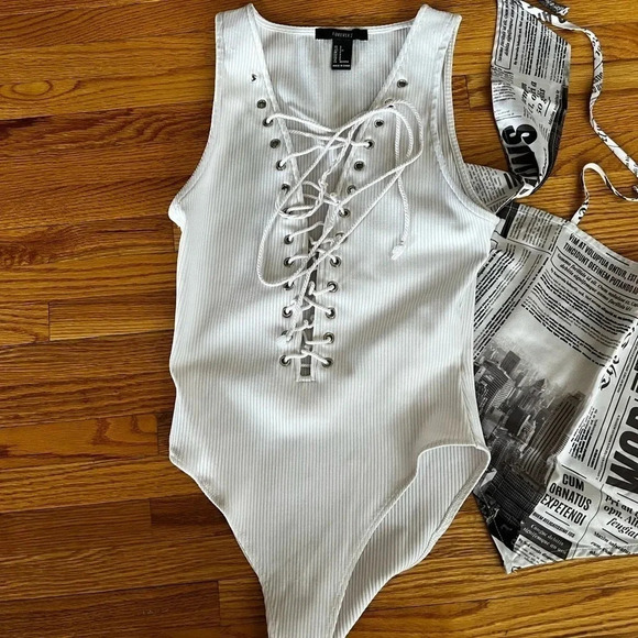 Two bodysuit and a bandanna top - Picture 3 of 6